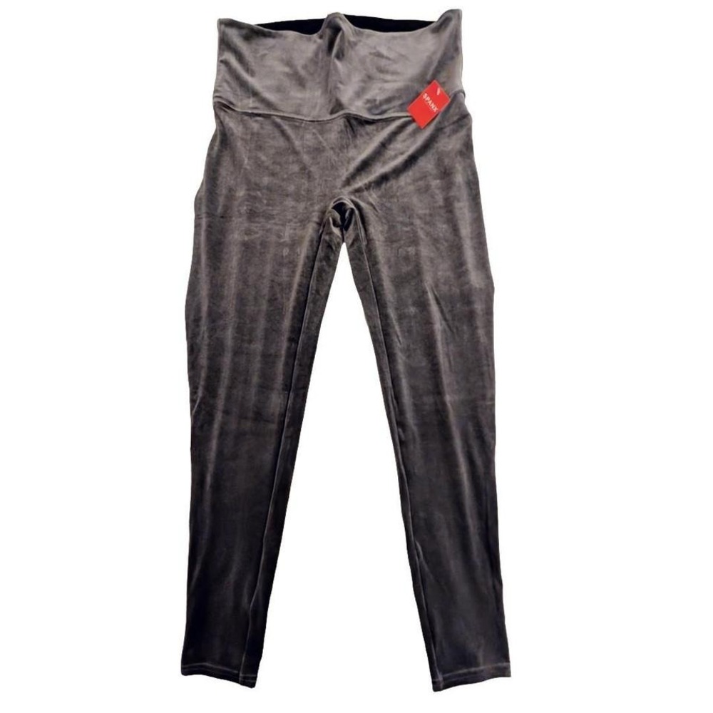 Spanx Velour Leggings Platinum Gray Silver Size 3xl NWT